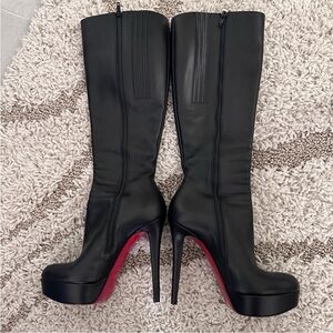 Christian Louboutin Bianca Botta 120 Leather Platform Boots – Size 37.5 (7.5 US)